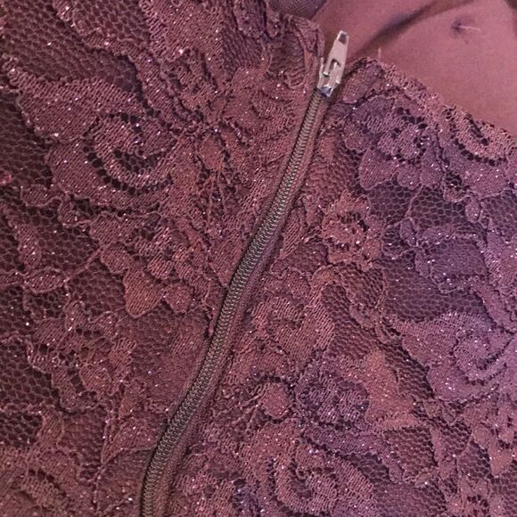 NWT City Triangles Purple Lace Crop Top - Size 15 - Picture 12 of 14